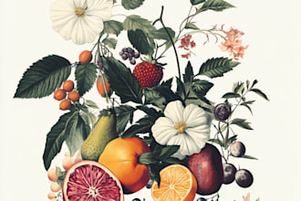 make realistic scientific, anatomical botanical illustration