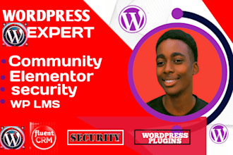 setup fluentcrm crm ,fluent community, elementor plugin, fluent form,smtp,wp lms