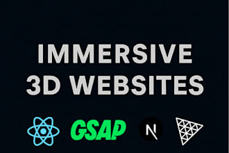 create a 3d website using threejs and gsap
