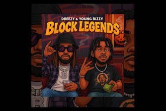 design unique ai generated rap album cover art in cartoon style