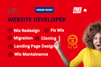 do wix website design wix studio website redesign wix landing page design