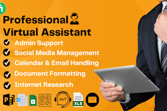 be your professional virtual assistant for executive and admin support