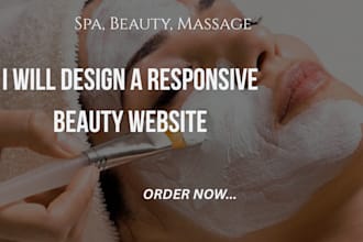 design a responsive beauty, spa, wellness website