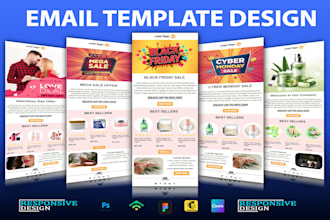 do stunning email template design in figma or canva