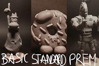 sculpt any charater out of polymer clay
