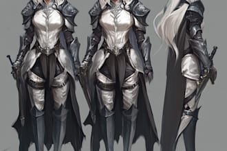 do star wars sci fi character art, game character for you