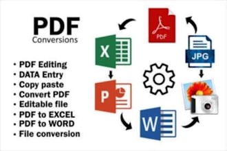 convert pdf and scanned pages to excel and data cleaning