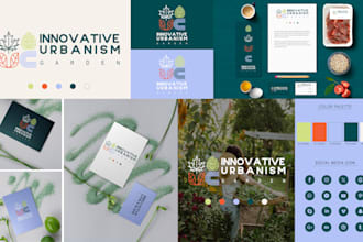 design modern brand logo, social media kit and full branding beautifully