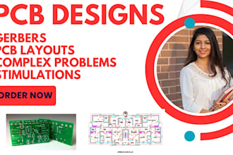 do pcb designs, pcb layouts ,schematics , gerber