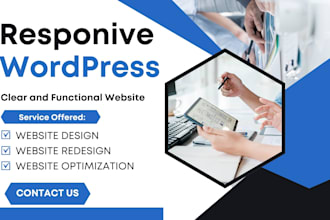 build wordpress german website, edit update wp website, redesign wp template