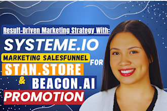 setup systeme io salesfunnel for beacon ai, stanstore to boost store conversion