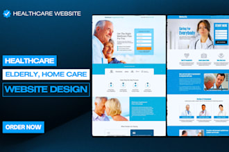 design elderly care, assisted living or home care website