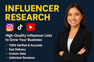 find best instagram, youtube, tiktok influencers lists