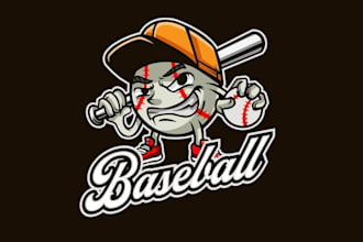 design high quality export base ball logo with express delivery