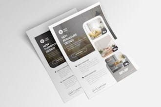 design creative marketing flyers, posters, menus, and more