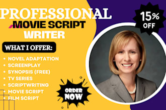 write a powerful screenplay, feature film script, TV pilot, or short script