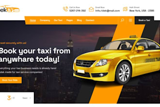 build wordpress taxi booking website wordpress taxi chauffeur rental website