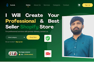create you shopify store with domain attached