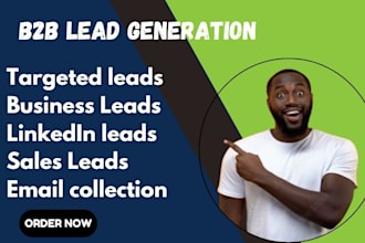 do b2b lead generation, web research, and email list building