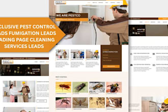 generate pest control leads landing page fumigation leads cleaning services lead