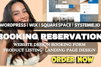 design booking reservation website booking reservation landing page booking site