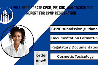 create cpsr and toxicology report for cpnp registration