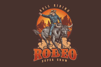 design high quality esport rodeo logo with fastest delivery