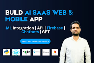 develop ai chatgpt mobile app or website ai saas app ai chatbot ai software