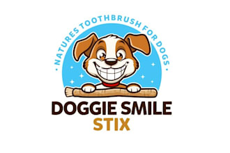 design dog toothbrush product logo