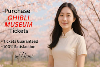 buy ghibli museum tickets, pokemon cafe tickets in tokyo japan