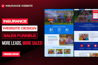 build insurance website or insurance sales funnel for insurance leads