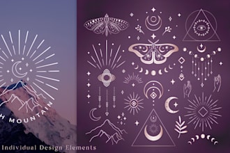 do custom sacred geometry, mystical, yoga, holistic, spiritual logo design