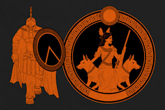 draw ancient greek and classical civilization art