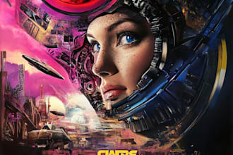 create sci fi illustrations