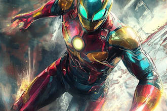 draw a superhero cartoon characters for you