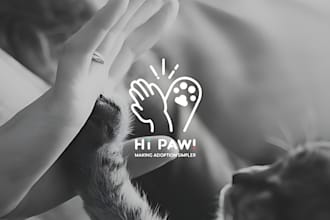make a modern pet, dog, cat, animal logo and any graphics design