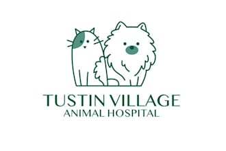 design dog em veterinary clinic logo