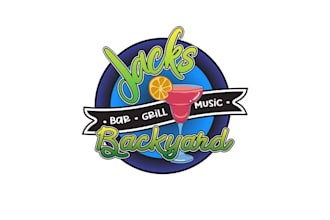 design fun college age bar music venue logo