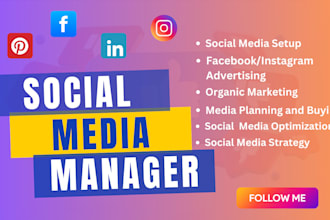 be your social media manager and content strategist