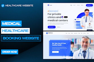 medical website, healthcare website or doctor appointment booking website