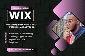 design redesign wix website wix landing page wix ecommerce