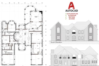 draw architectural drafting structural 2d site plan autocad or revit floor plan
