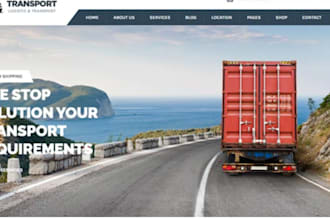 trucking website logistics cargo heavy haul flatbed trucking website