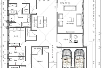 convert sketch to autocad blueprint and city permit accuracy