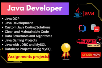 do java ,cpp python with dsa projects a with concepts