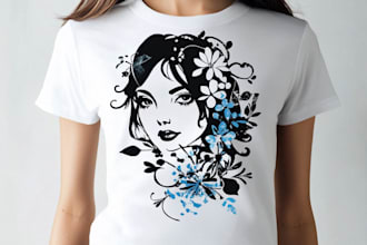 make cute t shirt and merch design