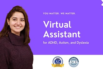 be your VA for adhd, autism, dyslexia and neurodiversity
