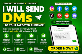 send dms on instagram, whatsapp, twitter, and facebook
