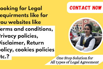 draft professional legal contracts, privacy policies, and terms and conditions