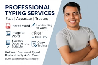 do hindi typing in kruti dev or mangal font and convert PDF to editable word